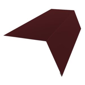 Карнизная планка для кровли 80 х 60 х 2000 0.5 RAL 3005 Красное вино Полиэстер
