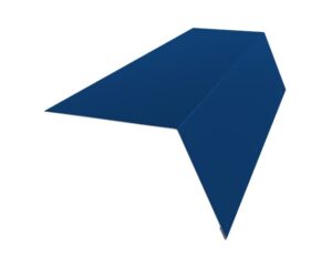 Карнизная планка для кровли 80 х 60 х 2000 0.5 RAL 5005 Синий Полиэстер