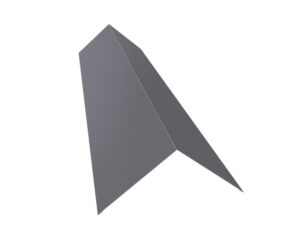 Конек плоский для кровли 140 х 140 х 2000 0.5 RAL 7004 Серый Полиэстер