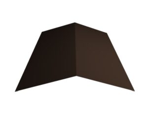 Конек плоский для кровли 190 х 190 х 2000 0.5 RAL 8017 Коричневый шоколад Полиэстер