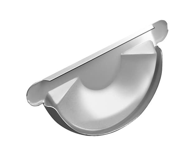 Заглушка желоба 125 мм 0.5 RAL 9003 Белый Полиэстер
